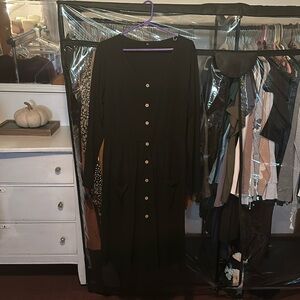 Black long sleeve dress XXL
